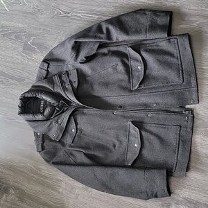 Guess winter jacket - medium - color grey with black lining